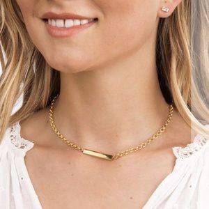 Gorjana gold Lou Tag necklace